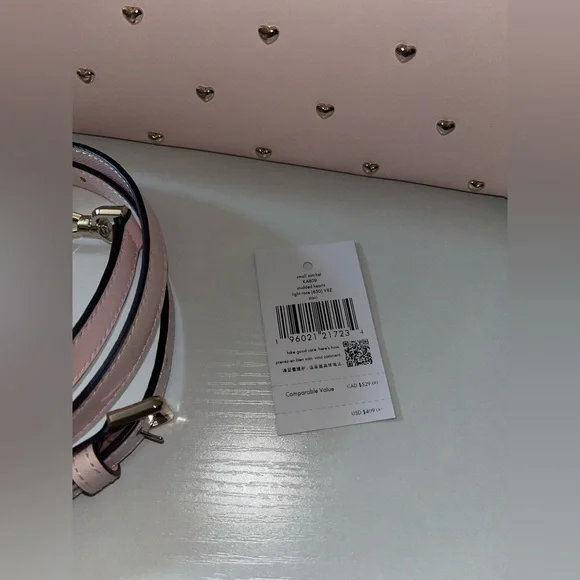 Kate Space Staci Heart Studded Satchel Bag with Cardholder and Wristlet - Picture 5 of 16